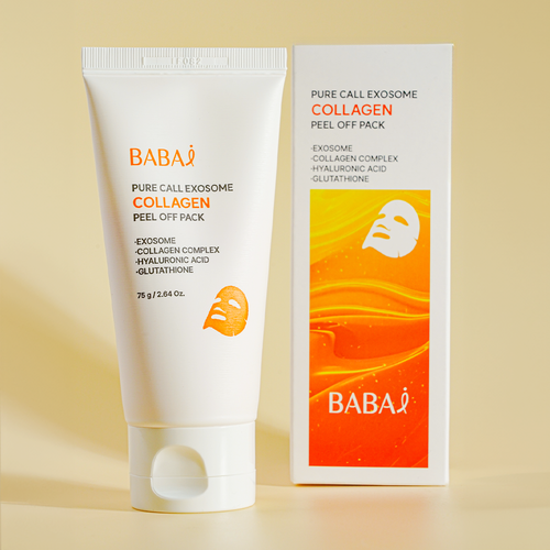 Babai Purecol Exosome Collagen Peel-Off Mask – Firming & Brightening Korean Skincare with Exosomes