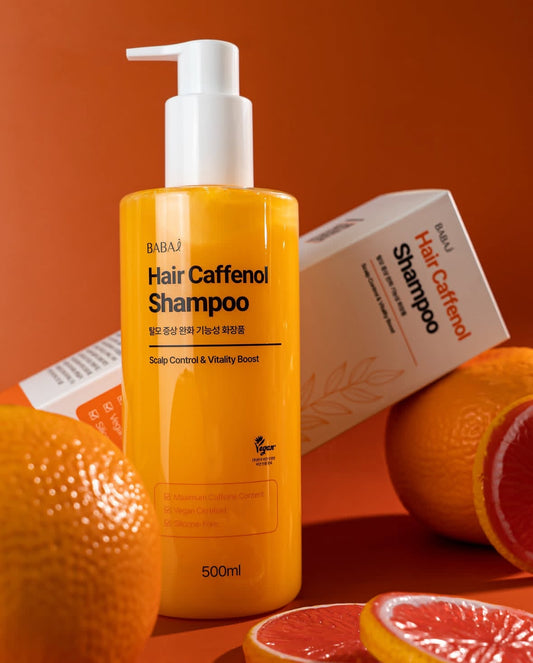 Babai Coffenol Vegan Shampoo – Gentle Scalp Care with Plant-Based Hydration (500ml)