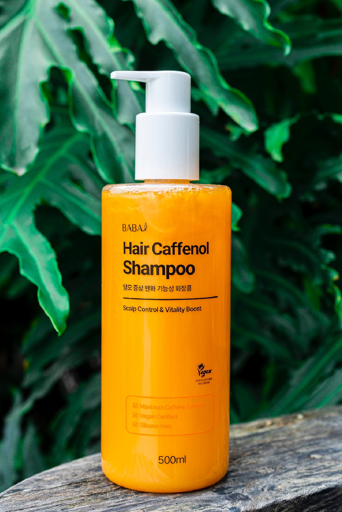 Babai Coffenol Vegan Shampoo – Gentle Scalp Care with Plant-Based Hydration (500ml)