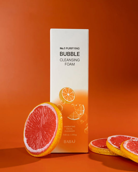 BABAI Vegan Bubble Cleanser – Korean Purifying Face Wash for Sensitive & Oily Skin | Deep Pore Cleansing Foam