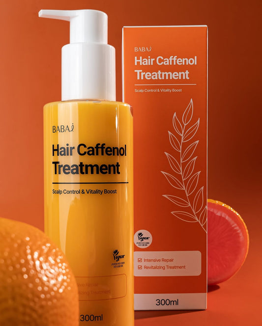 Babai Coffenol Vegan Hair Treatment – Deep Scalp Repair & Hydration with Plant-Based Caffeine Formula (300ml)